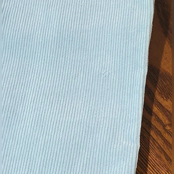 Light blue ruffled overalls set by Little Me, size 4T - Picture 4 of 7